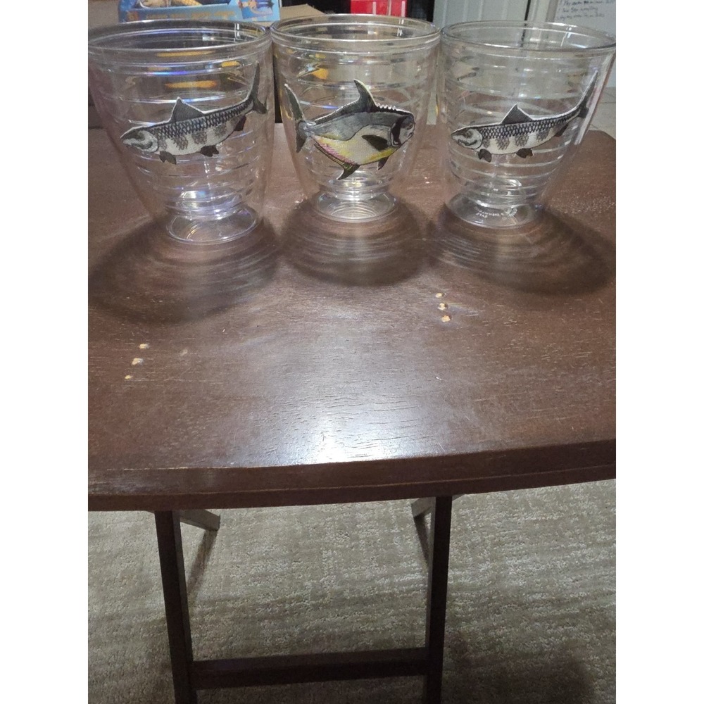 Trevis 12 Oz. cups With Fish Set Of 3